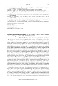 Semantics, Metasemantics, Aboutness. by Ori Simchen