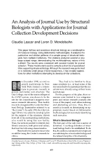 An Analysis of Journal Use by Structural Biologists with Applications for Journal Collection Development Decisions