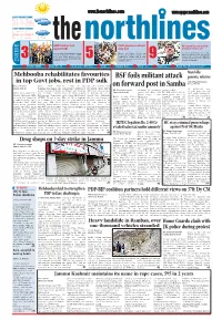 BSF Foils Militant Attack on Forward Post in Samba
