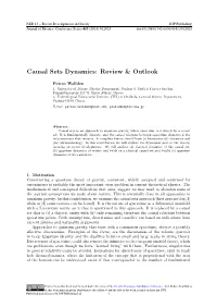 Causal Sets Dynamics: Review & Outlook