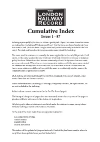 Cumulative Index Issues 1 - 87