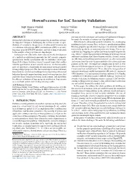 Hyperfuzzing for Soc Security Validation