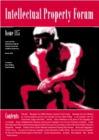Issue 115 Intellectual Property Forum Issue 115