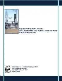 Olive Boulevard and North and South Road Redevelopment Area