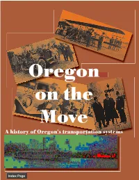 Oregon on the Move a History of Oregon’S Transportation Systems