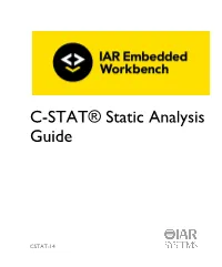 C-STAT® Static Analysis Guide