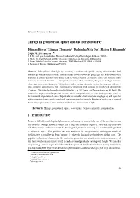 Mirage in Geometrical Optics and the Horizontal Ray