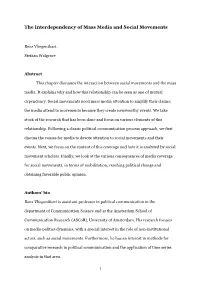 The Interdependency of Mass Media and Social Movements