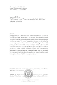 The Normative Use of Pentecostal Sanctification in British And