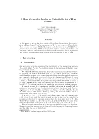 A Horn Clause That Implies an Undecidable Set of Horn Clauses ?