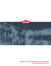 Dow's 2021 Proxy Statement