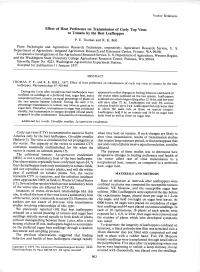 Effect of Host Preference on Transmission of Curly Top Virus to Tomato by the Beet Leafhopper P