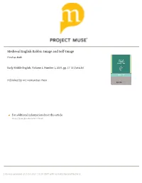 Medieval English Rabbis: Image and Self-Image Pinchas Roth