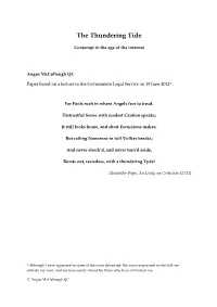 The Thundering Tide