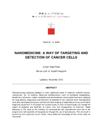 A Way of Targeting and Detection of Cancer Cells
