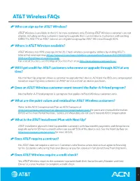 AT&T Wireless Faqs