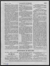 EXTENSIONS of REMARKS 11753 Legislative Affairs, Department O.F the Navy, Were Introduced and Severally Referred by Mr