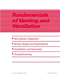 Fundamentals of Venting and Ventilation