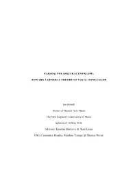 Parsing the Spectral Envelope