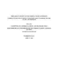 Prepared Statement of the FTC.Pdf