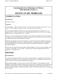 Ocotlán De Morelos Page 1 of 17