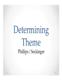 Phillips / Seckinger Which of the Following Two Fables Has This Theme?