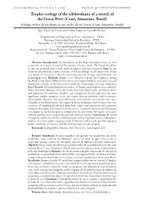 Trophic Ecology of the Ichthyofauna of a Stretch of The