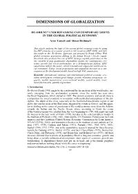 Dimensions of Globalization