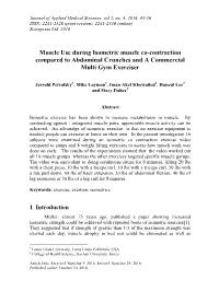 Muscle Use During Isometric Exercise