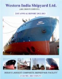 WISL Annual Report 2012-13.Cdr