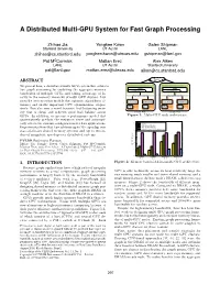 A Distributed Multi-GPU System for Fast Graph Processing