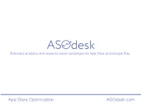 Asodesk.Com App Store Optimization