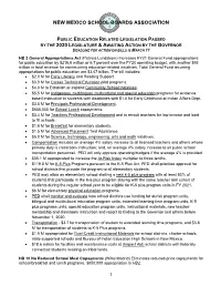 NMSBA Legislative Report