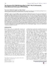 The Arginine-Rich RNA-Binding Motif of HIV-1 Rev Is Intrinsically Disordered and Folds Upon RRE Binding