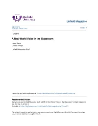 A Real-World Voice in the Classroom