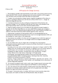 Connecting Britain by Rail a Prospectus for Change 1