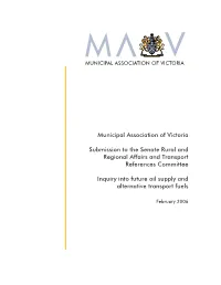 Submissions from Rural and Metropolitan Councils