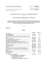Barnard's (Edward) Application for Judicial Review of The