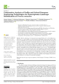 Comparative Analysis of Pacbio and Oxford Nanopore Sequencing Technologies for Transcriptomic Landscape Identiﬁcation of Penaeus Monodon