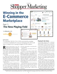 E-Commerce Marketplace Part 1: the New Playing Field
