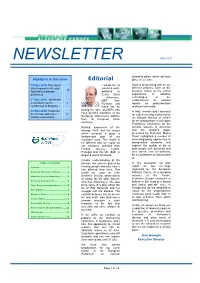 NEWSLETTER May 2010