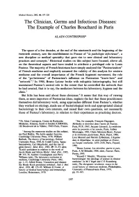 The Clinician, Germs and Infectious Diseases: the Example of Charles Bouchard in Paris
