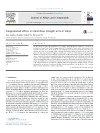 Compositional Effects on Ideal Shear Strength in Fe-Cr Alloys