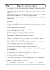 Digestion and Absorption 22