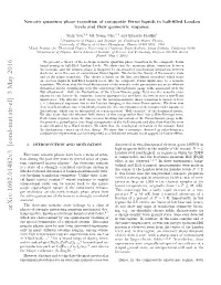 Nematic Quantum Phase Transition of Composite Fermi Liquids in Half-Filled