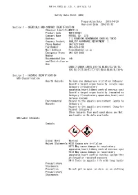 Preparation Date 2013/04/20 Revision Date 2016/01/12