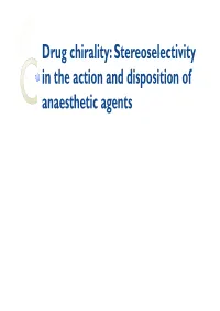 Seminar on Drug Chirality