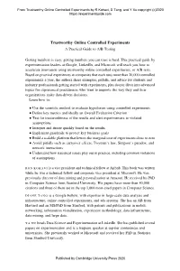 Trustworthy Online Controlled Experiments by R Kohavi, D Tang, and Y Xu Copyright (C)2020