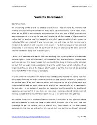 VEDANTA DARSHANAM Dec 09