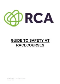 Guide to Safety at Racecourses